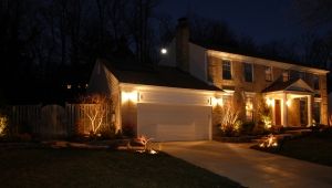Photo of outdoor house lighting