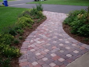Photo of paver walkway