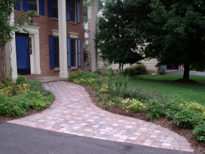 Photo of paver walkway