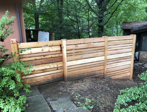 Custom Horizontal Cedar Fence