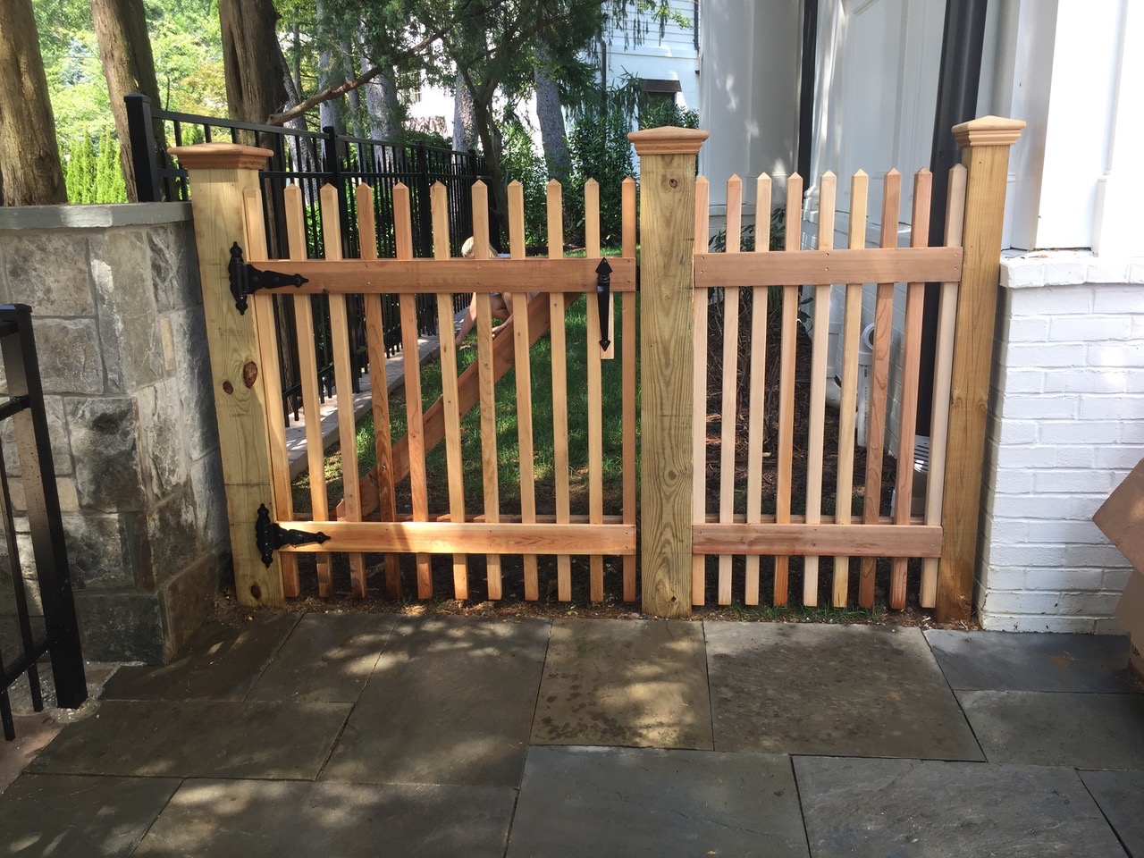 Custom Cedar Picket Fence