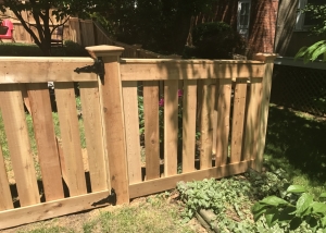 Custom Cedar Picket Fence