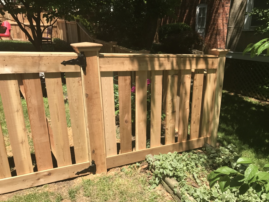 Custom Cedar Picket Fence